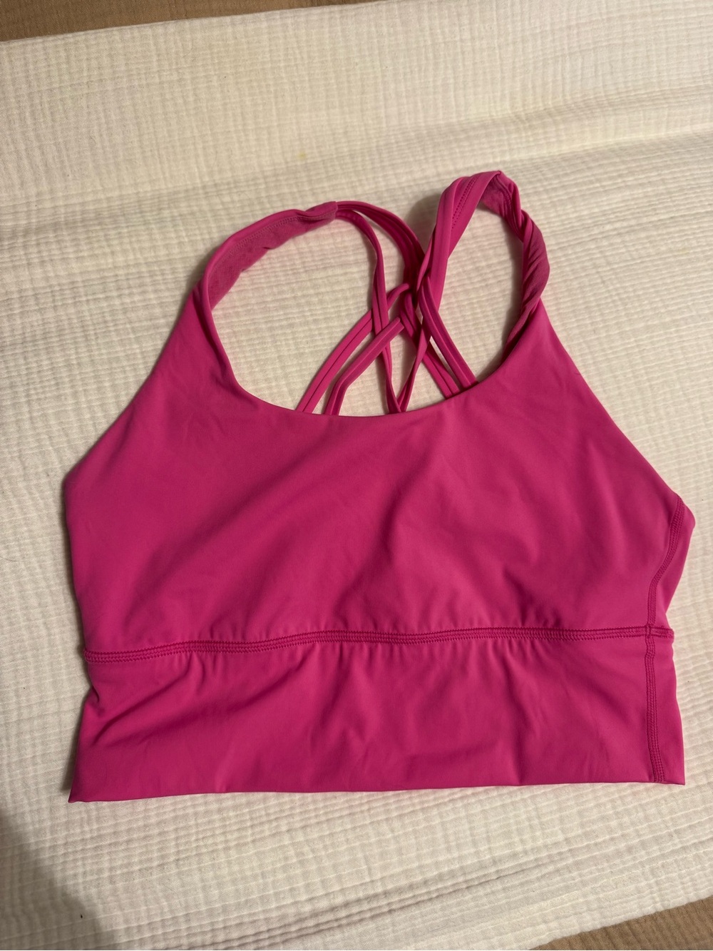CRZ YOGA Hot Pink Strappy Sports Bra